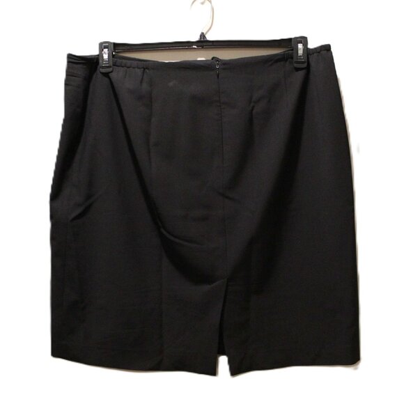 Talbots Black Refined Ponte Skirt - Sz 18 - Picture 2 of 4